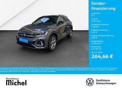 Käytetty VW T-Roc R-line 110 HP (80 kW) 2023 Harmaa Katumaasturi