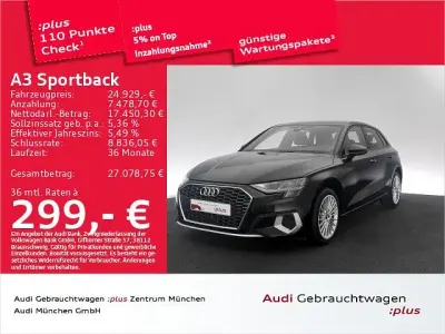 Gebraucht Audi A3 Advanced 150 PS (110 kW) 2023 Schwarz Limousine