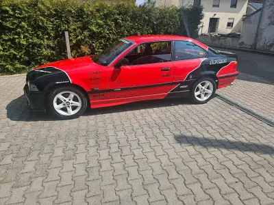 Brugt BMW 318 140 HK (102 kW) 1995 Rød Coupe
