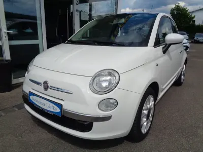 Gebraucht Fiat 500 Lounge 69 PS (50 kW) 2009 Weiß Cabrio