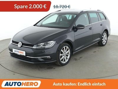 Grau Gebraucht 2019 VW Golf VII Highline Kombi | 16.720 € (Guter Preis)