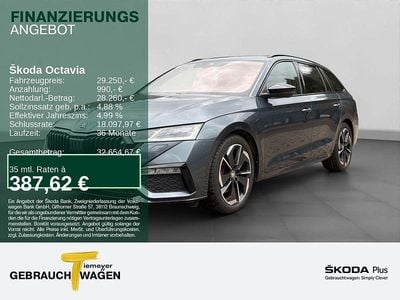 Gebraucht Skoda Octavia RS 200 PS (147 kW) 2021 Grau Kombi