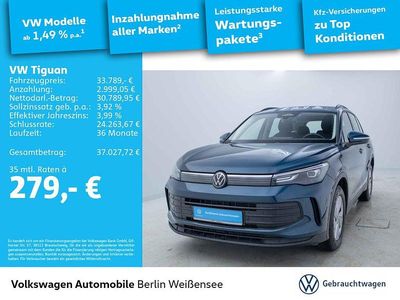 Nightshade blue metallic Gebraucht 2025 VW Tiguan SUV | 33.789 € (Superpreis)