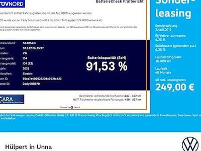 Gebraucht VW ID.4 Pro Performance 150 kW (204 PS) 2021 Gletscherweiß metallic SUV