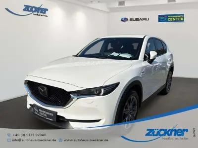 Gebraucht Mazda CX-5 Edition 194 PS (142 kW) 2021 Snowflake white pearl SUV