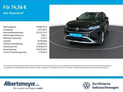 Gebraucht VW T-Cross Goal 95 PS (69 kW) 2025 Schwarz SUV