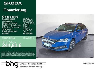 Blau Gebraucht 2022 Skoda Superb | 21.450 € (Superpreis)