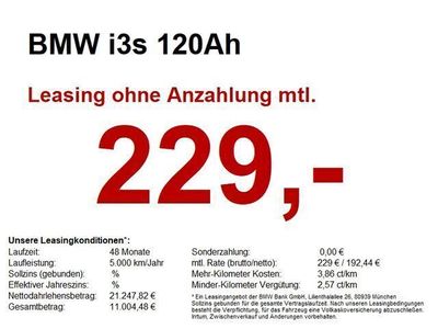 gebraucht BMW i3 120Ah Sportpaket NAV PROF 20 RFK SHZ