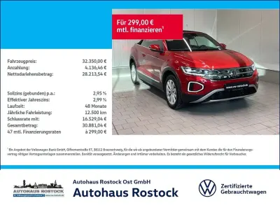 Usata VW T-Roc Cabriolet Style 150 CV (110 kW) 2024 Rosso Cabrio