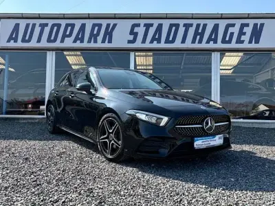 Brugt Mercedes A180 AMG line 136 HK (100 kW) 2020 Sort Sedan