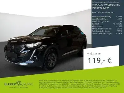 Gebraucht Peugeot 2008 Allure 101 PS (74 kW) 2021 Schwarz SUV