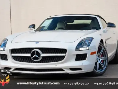Gebraucht Mercedes SLS AMG AMG 571 PS (419 kW) 2012 Weiß Cabrio