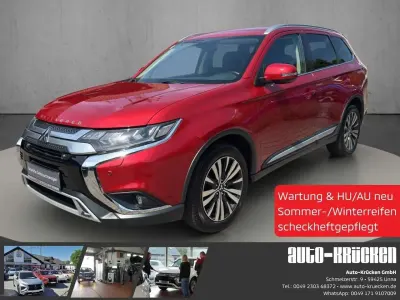 Gebraucht Mitsubishi Outlander Diamant Edition 150 PS (110 kW) 2019 Karminrot SUV