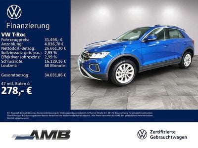 Gebraucht VW T-Roc Life 150 PS (110 kW) 2025 Ravennablau metallic SUV