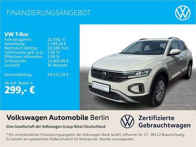 Gebraucht VW T-Roc Life 150 PS (110 kW) 2022 Grau SUV