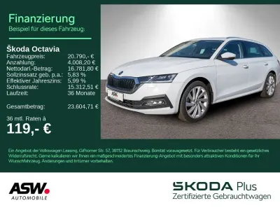 Gebraucht Skoda Octavia Style 116 PS (85 kW) 2024 Moonweiss metallic Kombi