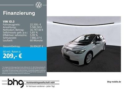 Gebraucht VW ID.3 Pro 107 kW (146 PS) 2023 Weiß Kleinwagen