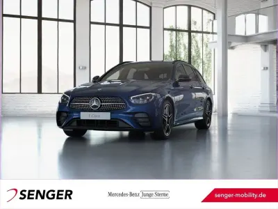 Brugt Mercedes E300 AMG 306 HK (225 kW) 2022 Blå Stationcar