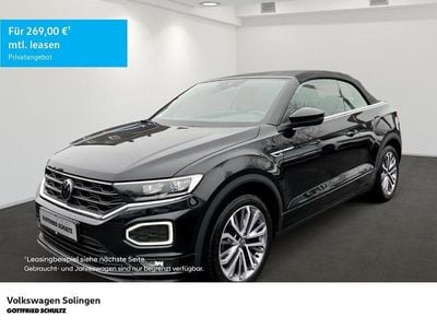 Gebraucht VW T-Roc Cabriolet R-line 150 PS (110 kW) 2021 Schwarz Cabrio