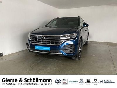Aquamarinblau metallic (metallic) Gebraucht 2022 VW Touareg R-line SUV | 50.950 € (Fairer Preis)