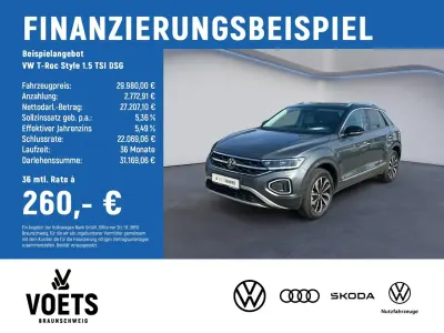 Gebraucht VW T-Roc Style 150 PS (110 kW) 2025 Grau SUV