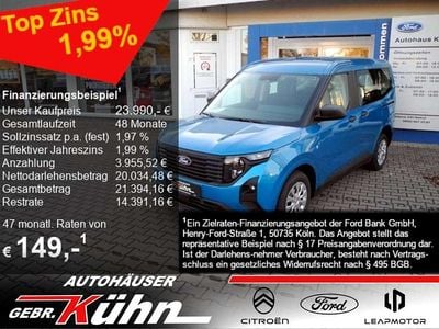 Neu Ford Tourneo Courier Trend 125 PS (91 kW) 2025 Blau Van / Kleinbus