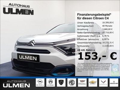Weiss Gebraucht 2023 Citroën e-C4 Feel Limousine | 18.399 € (Guter Preis)
