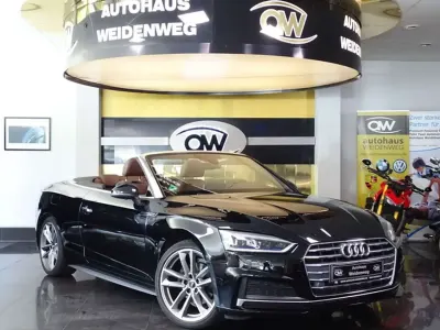 Gebraucht Audi A5 Cabriolet S-Line 190 PS (139 kW) 2019 Brillantschwarz metallic Cabrio