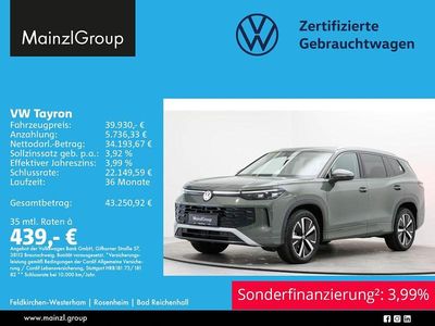 Second-hand VW Tayron Life 150 CP (110 kW) 2025 Verde SUV