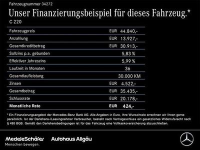 Gebraucht Mercedes C220 Premium 200 PS (147 kW) 2024 Lack spektralblau Kombi