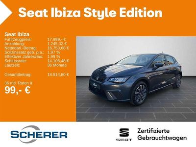 Gebraucht Seat Ibiza Style 116 PS (85 kW) 2024 Magnetic grau metallic (metallic) Limousine