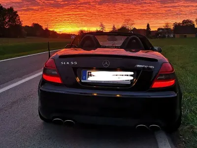 Gebraucht Mercedes SLK55 AMG AMG 360 PS (264 kW) 2007 Schwarz Cabrio