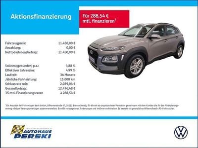 Grau Gebraucht 2018 Hyundai Kona Pure SUV | 10.990 € (Guter Preis)