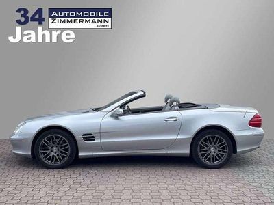 Usata Mercedes SL350 245 CV (180 kW) 2003 Argento Cabrio