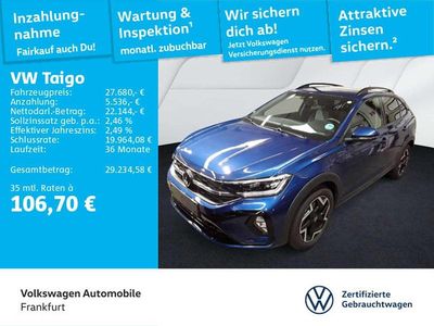 Gebraucht VW Taigo R-line 150 PS (110 kW) 2025 Blau SUV