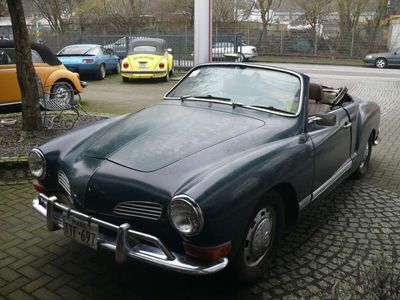 gebraucht VW Karmann Ghia m.Bügelstoßstangen fährt z. Restaurieren