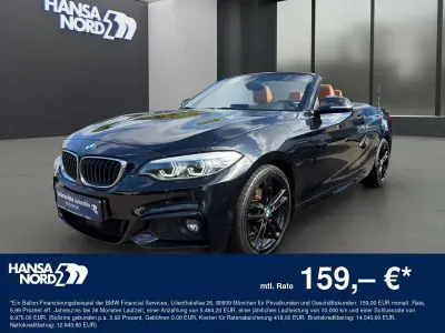 Gebraucht BMW 220 Shadowline 184 PS (135 kW) 2018 Schwarz / saphirschwarz (metallic) Cabrio