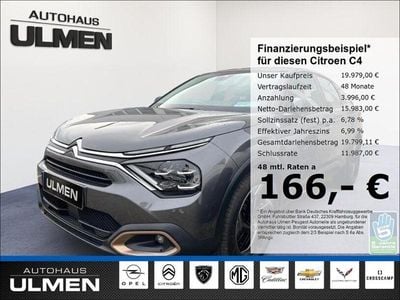 Grau Gebraucht 2023 Citroën C4 PureTech Limousine | 19.979 € (Fairer Preis)