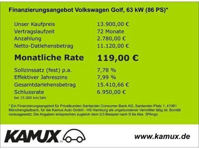 gebraucht VW Golf VII Lim. 1.0 TSI Comfortline +2xPDC+Klima+