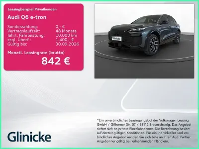 Neu Audi Q6 e-tron S-Line 225 kW (306 PS) 2026 Grau SUV