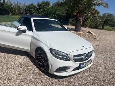 Second-hand Mercedes C200 AMG line 184 CP (135 kW) 2019 Alb Cabrio