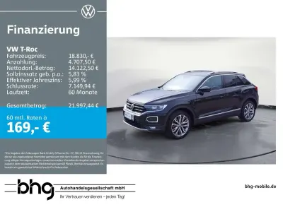 Używany VW T-Roc Sport 150 KM (110 kW) 2019 Czarny SUV