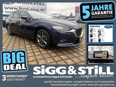 Gebraucht Mazda 6 Sports-Line 194 PS (142 kW) 2022 Deep crystal blue Kombi