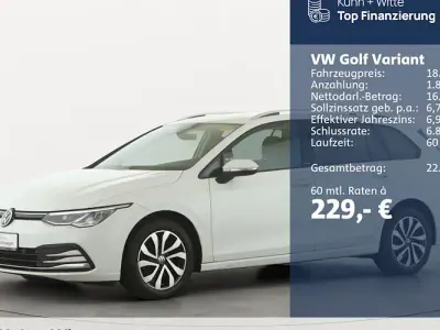 Brugt VW Golf VIII Active 110 HK (80 kW) 2022 Hvid Stationcar