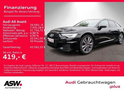 Mythosschwarz metallic Gebraucht 2022 Audi A6 S-Line Kombi | 39.690 € (Superpreis)
