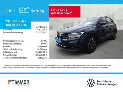 Usata VW Tiguan Life 150 CV (110 kW) 2022 Blu SUV
