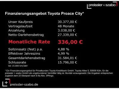 Neu Toyota Proace Verso City 110 PS (80 kW) 2026 Silber Kombi