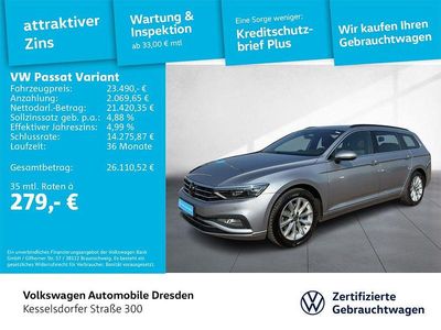 Gebraucht VW Passat Business 200 PS (147 kW) 2023 Pyrit silber metallic Kombi