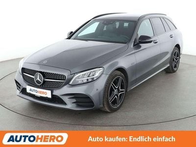 Selenitgrau Gebraucht 2021 Mercedes C300e AMG line Kombi | 24.490 € (Fairer Preis)