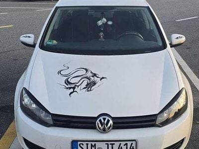 Gebraucht VW Golf VI Trendline 80 PS (58 kW) 2011 Weiß Kleinwagen